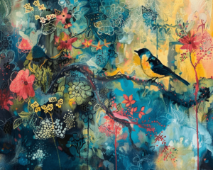 The Bird Abstract Art Print