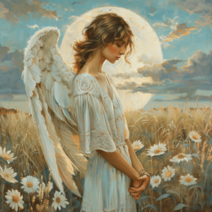 Holy Angel in the Field Art Print