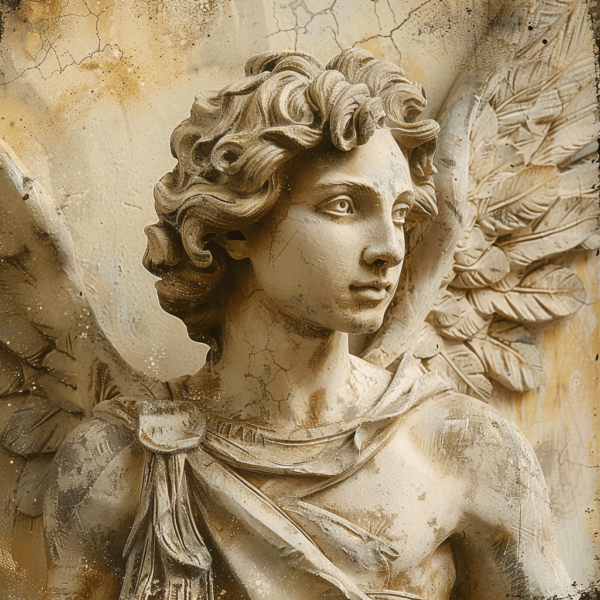 Angel Statue Art Print