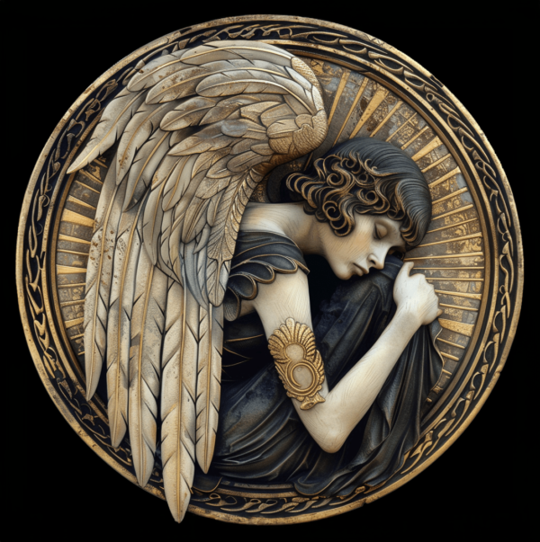 Art Deco Angel Art Print