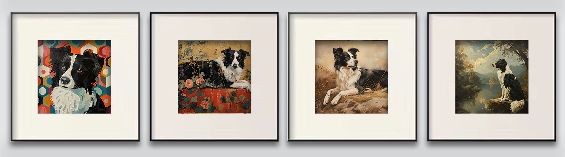 Border Collie Art Print Collection