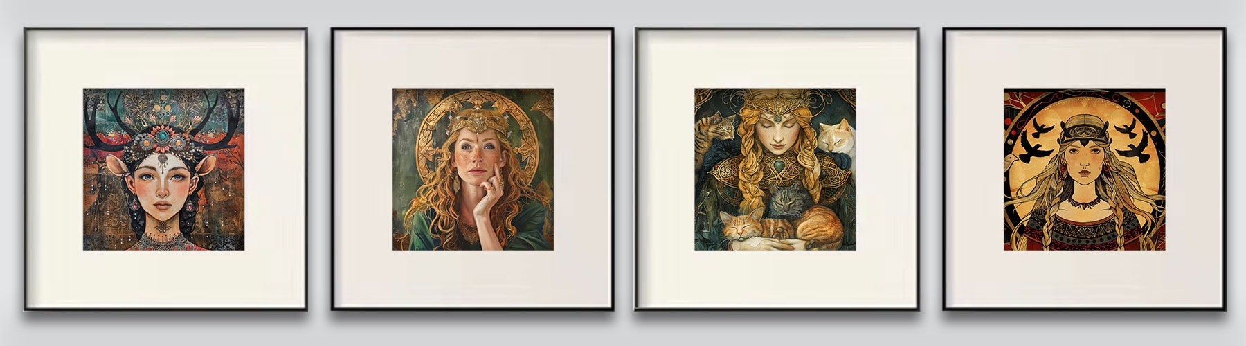 Freya the Norse Goddess Art Print Collection