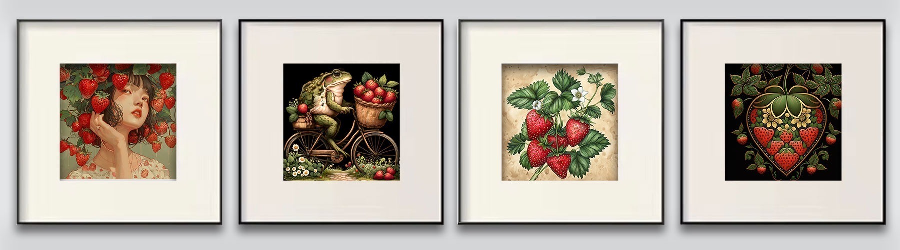 Strawberry Art Print Collection