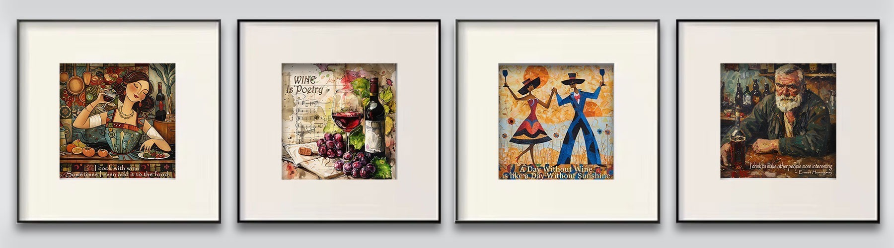 Wine Humor Art Print Collection