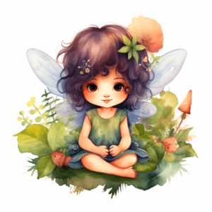 Cute Baby Fairy Art Print