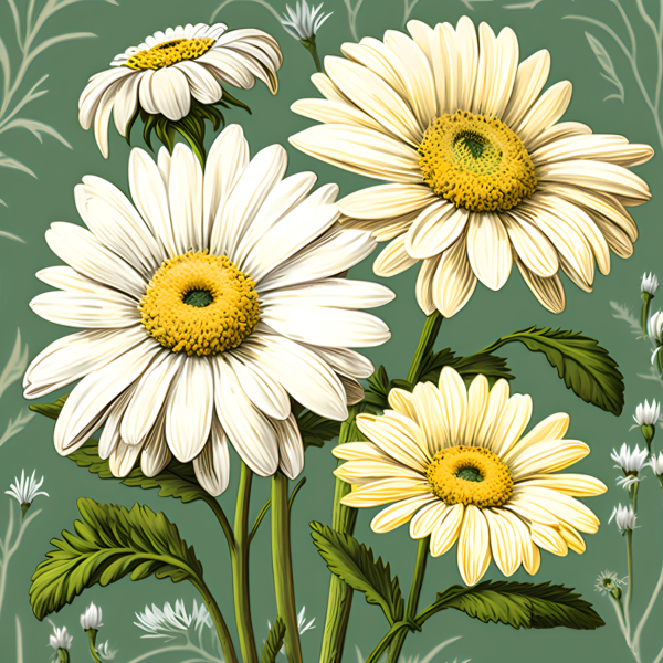 May Daisy Birth Flower Art Print