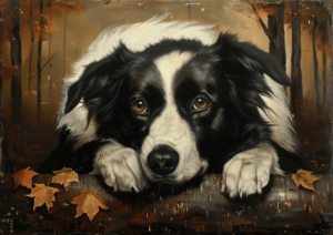 The Waiting Border Collie Art Print