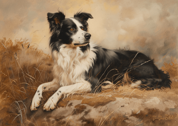 Border Collie Art Print