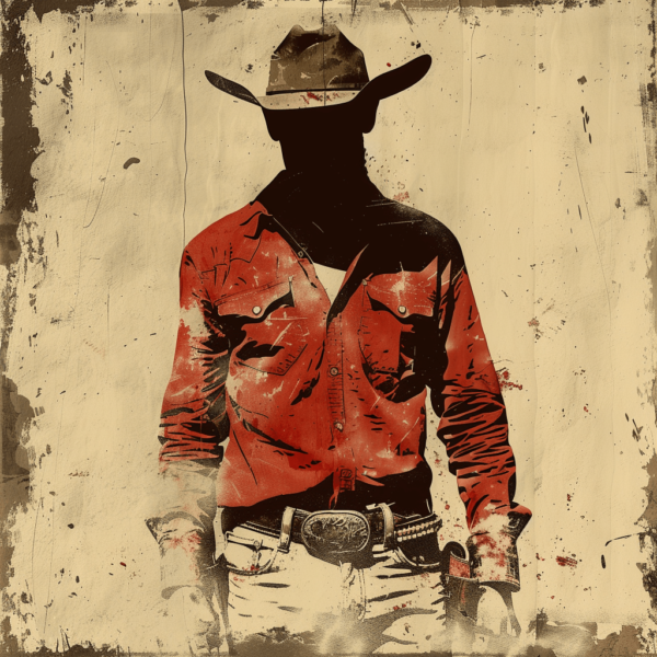 Vintage Cowboy Art Print