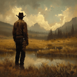 The Lone Cowboy Art Print