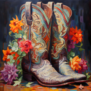 Fine Cowgirl Boots Art Print