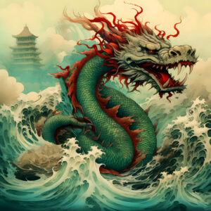 Asian Dragon Art Print