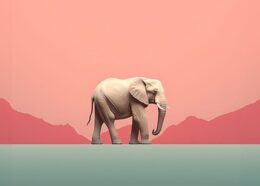 Minimalist Elephant Art Print