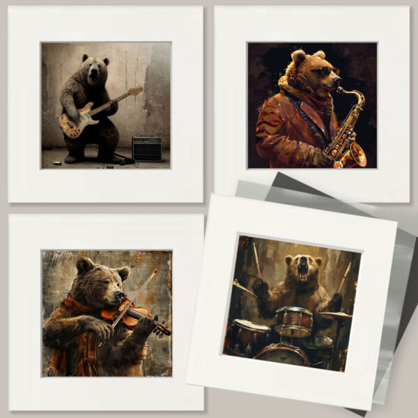 Grizzly Bears Playing Music