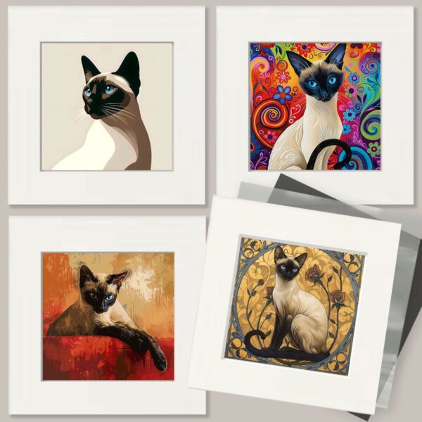 Siamese Cat Art Print Collection