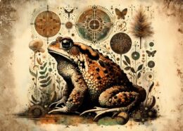 BOHO Toad Design Art Print