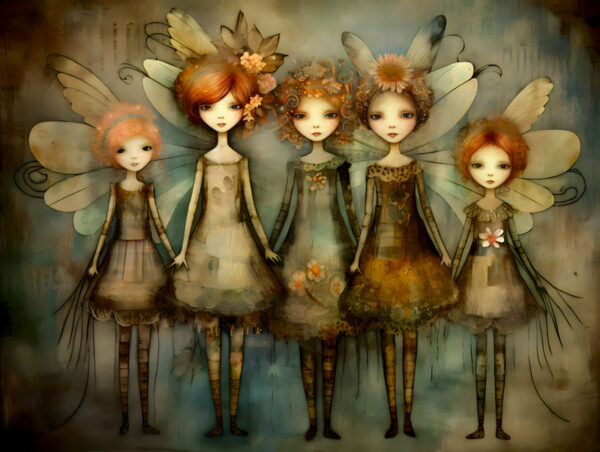 A Clique of Fairies Art Print