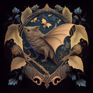 Gothic Bat Art Print