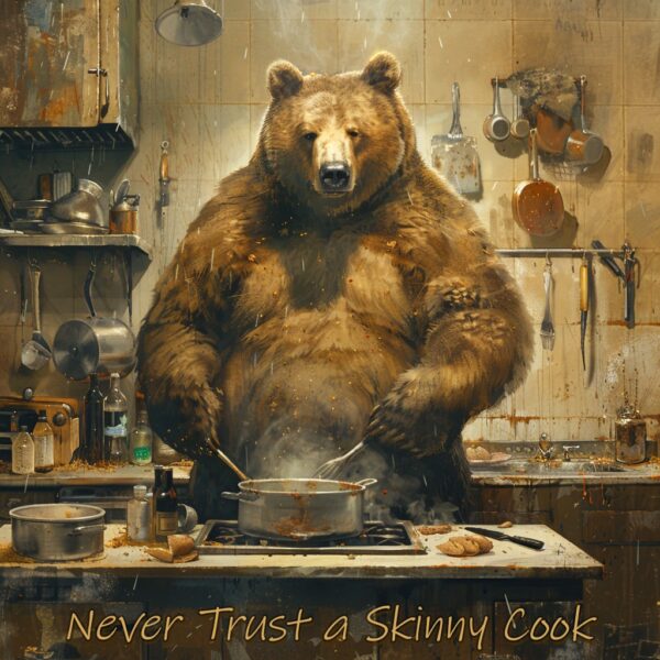 Never Trust a Skinny Cook" Art Print