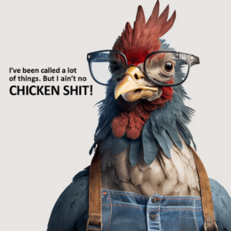 Chicken Shit Art Print