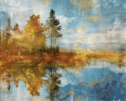 Autumn Peace Landscape Art Print