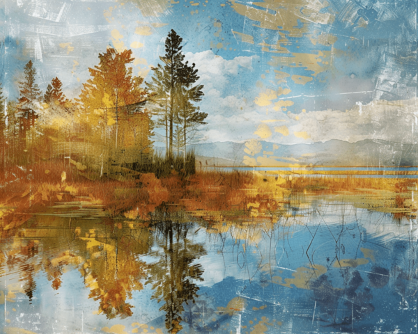 Autumn Peace Landscape Art Print