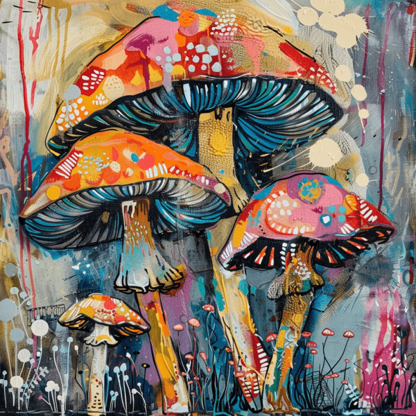 Mycological Marvel Mushroom Art Print