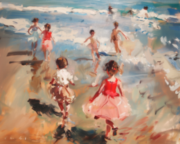 Children at the Seashore