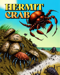 Hermit Crab Comic Art Print