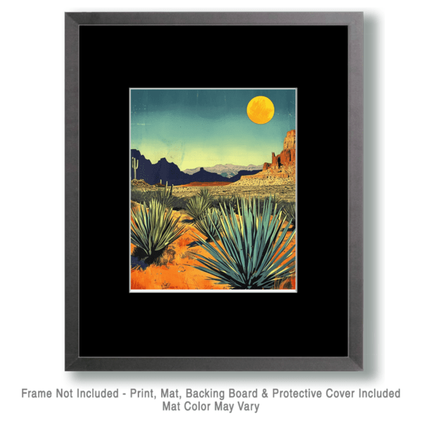 intage Southwest New Mexico Yucca Landscape