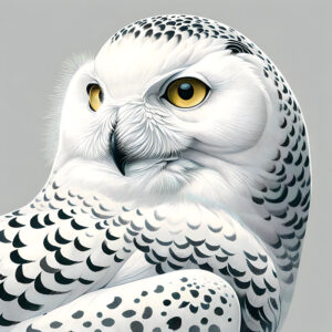 Snowy Owl Portrait Art Print