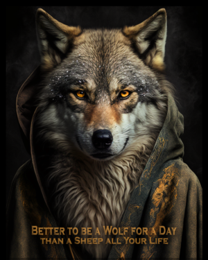 Better to be a Wolf for a Day Than a Sheep All Your Life