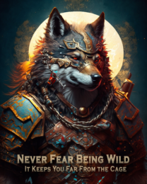 Wolf - Never Fear Being Wild. It Keeps You Far From The Cage