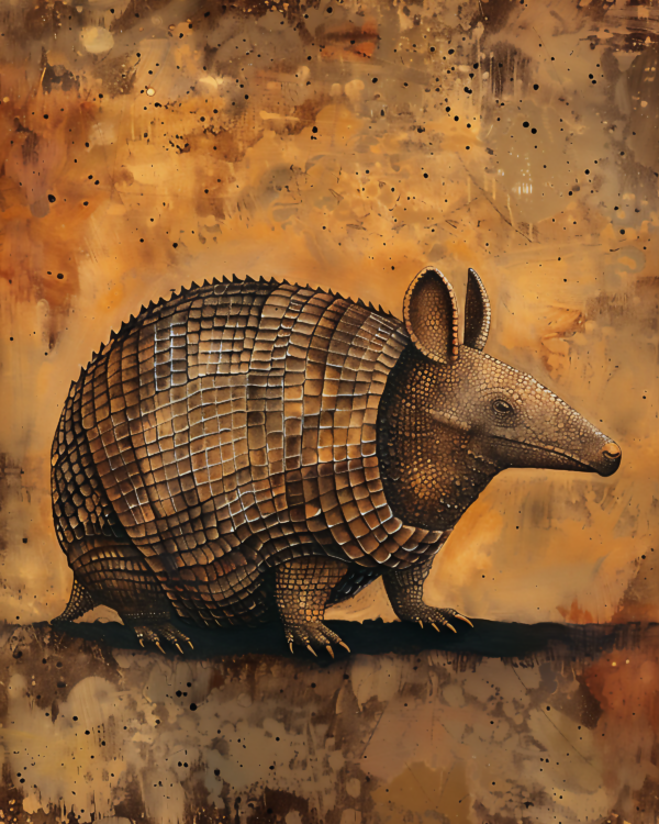 Armadillo - Mowbi's Wildlife Art Print Collection