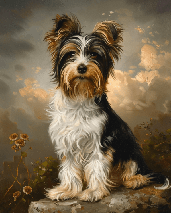 Vintage Biewer Terrier Art Print