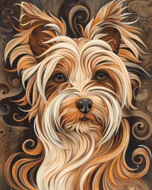 Nouveau Biewer Terrier Art Print