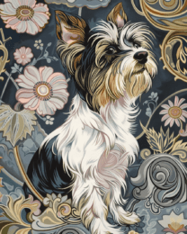 Deco Biewer Terrier Art Print