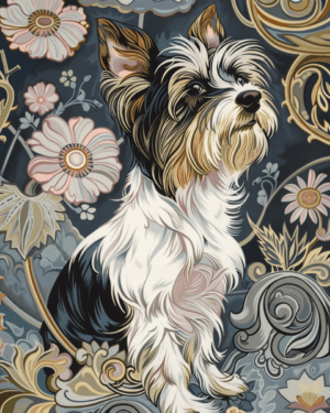 Deco Biewer Terrier Art Print