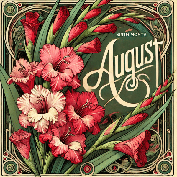 Nouveau Gladiolus - August Birth Flower Art Print