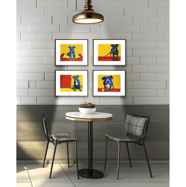 Blue Pup gallery art prints