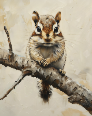 Baby Chipmunk - Mowbi's Wildlife Art Print Collection