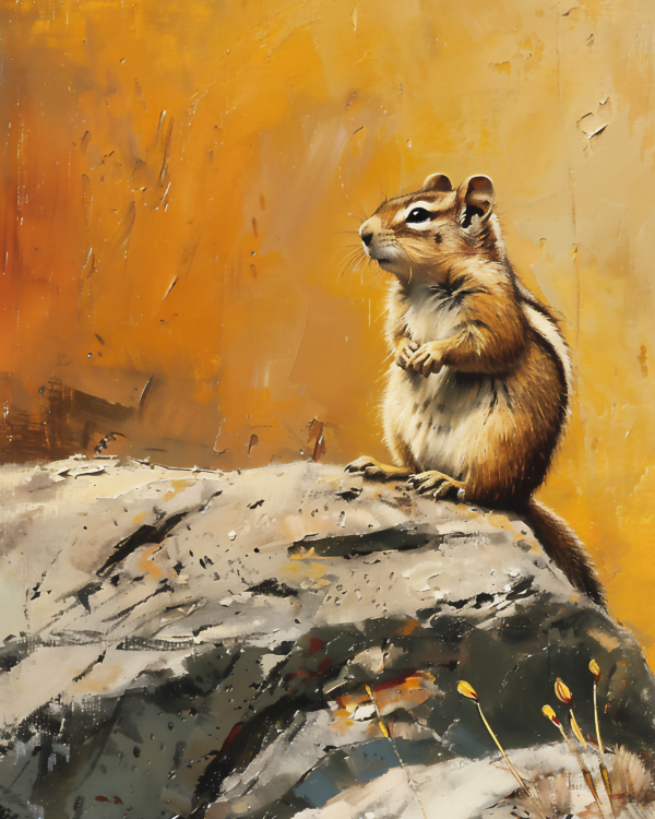 Chipmunk - Mowbi's Wildlife Art Print Collection