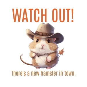 Cowboy Hamster Pet 8x10 Art Print copy