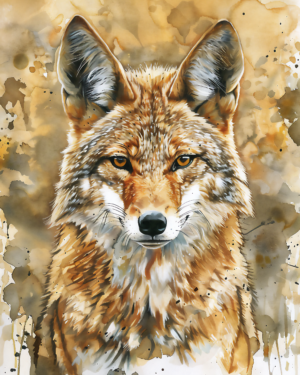 Coyote - Mowbi's Wildlife Art Print Collection