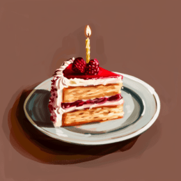 Birthday Cake Art Print