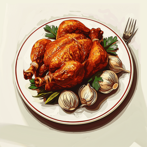 Sunday Night Roast Chicken Dinner art print