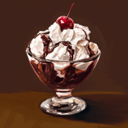 Hot Fudge Sundae Art Print