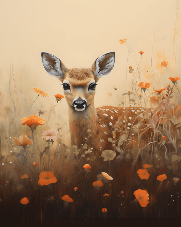 Fawn - Mowbi's Wildlife Art Print Collection