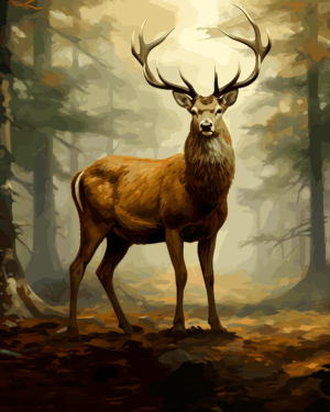 Buck Deer - Mowbi's Wildlife Art Print Collection