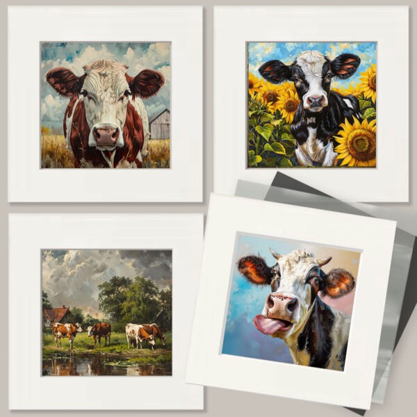 Cow Art Print Collection